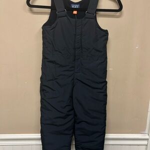 Childrens Place Kids Black Snow Overalls Size 3T NWT